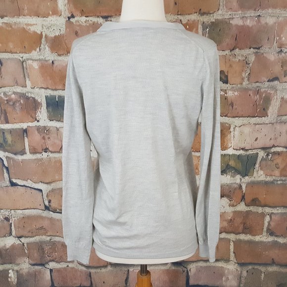 BODEN Gray light wool silk cardigan sweater 10 - Picture 4 of 5